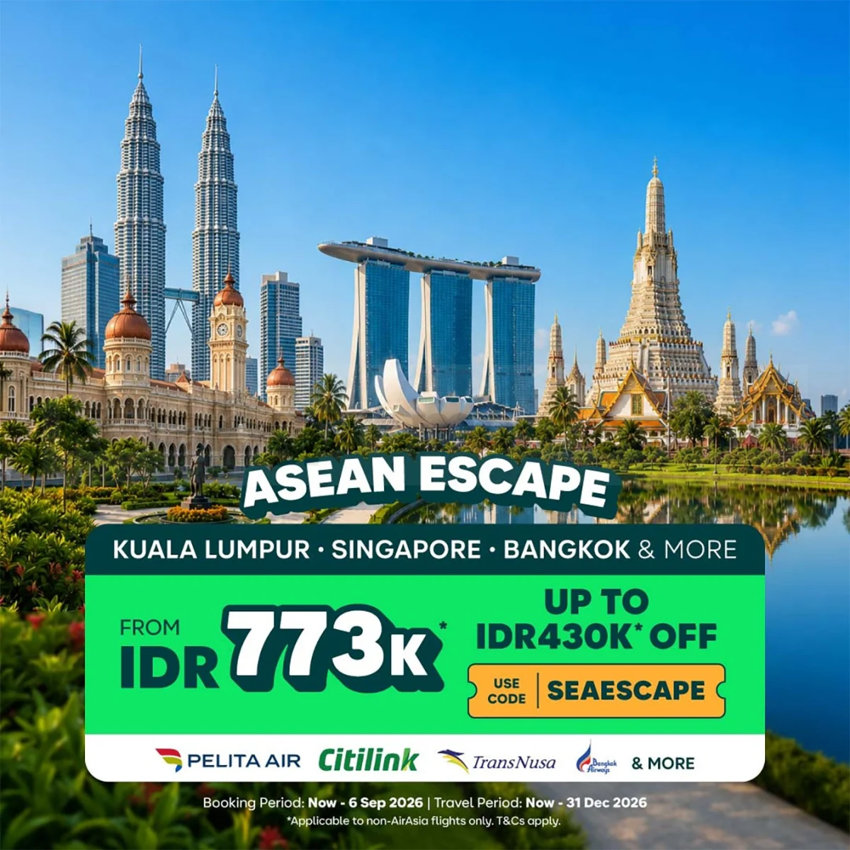 Promo AirAsia: Terbang ke Asia Tenggara Mulai Rp 773.000!