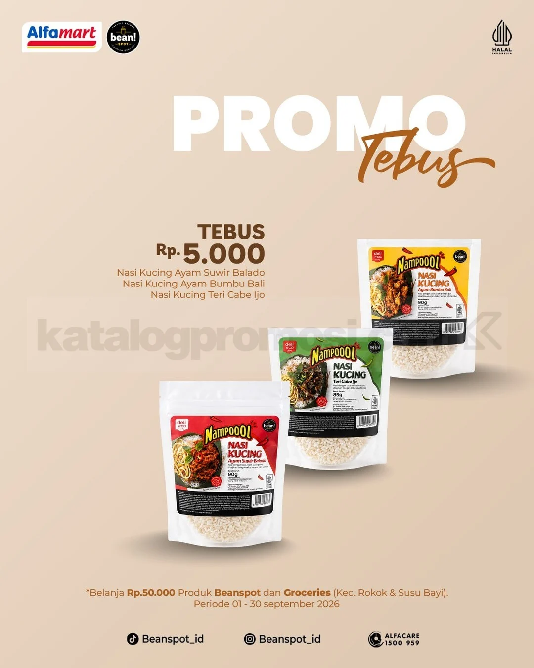 Promo Alfamart: Nasi Kucing Rp5.000, Tebus Murah Menanti!