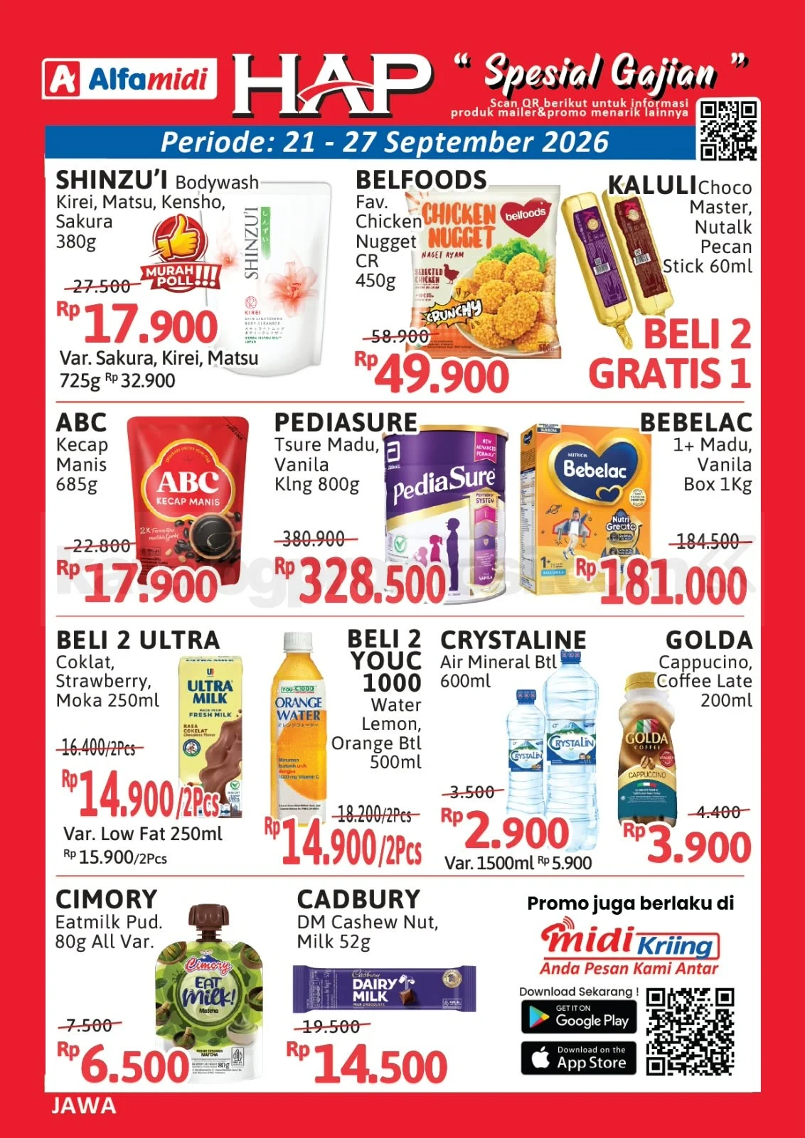 Promo Alfamidi: Hemat Seminggu Penuh 21-27 September 2026