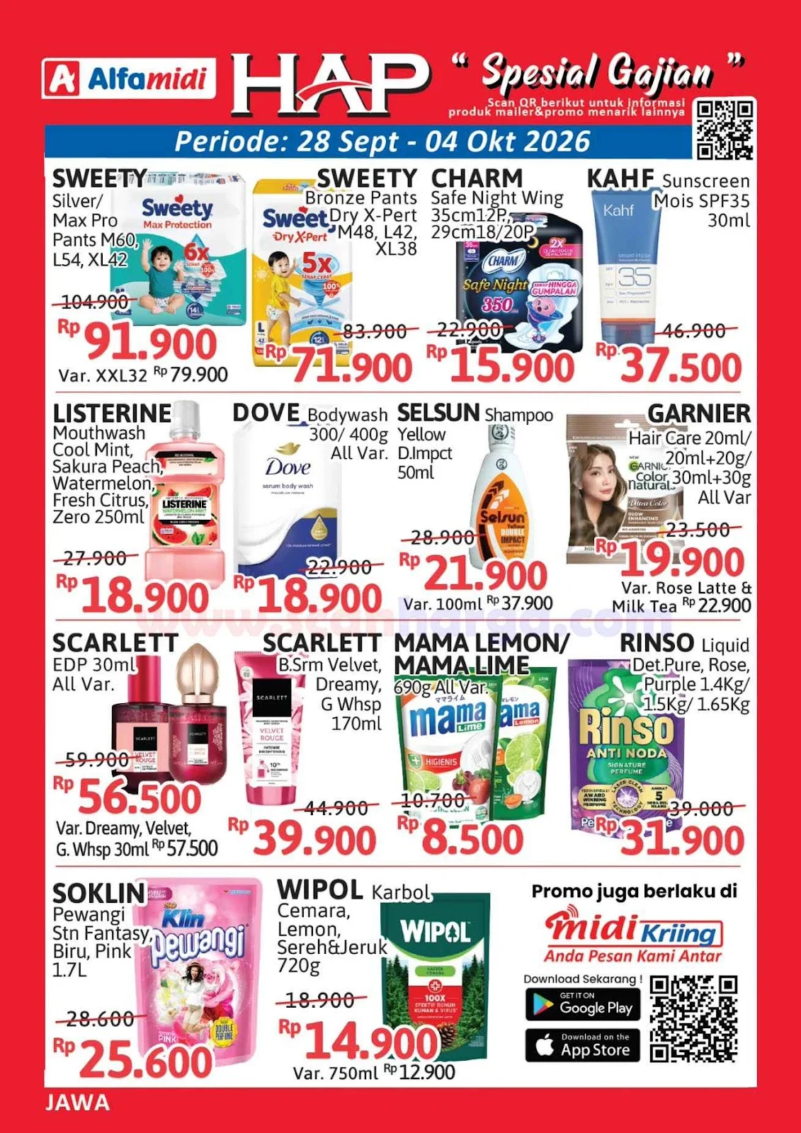 Promo Alfamidi Weekday 28 Sept - 4 Okt 2026: Hemat Kebutuhan Harian
