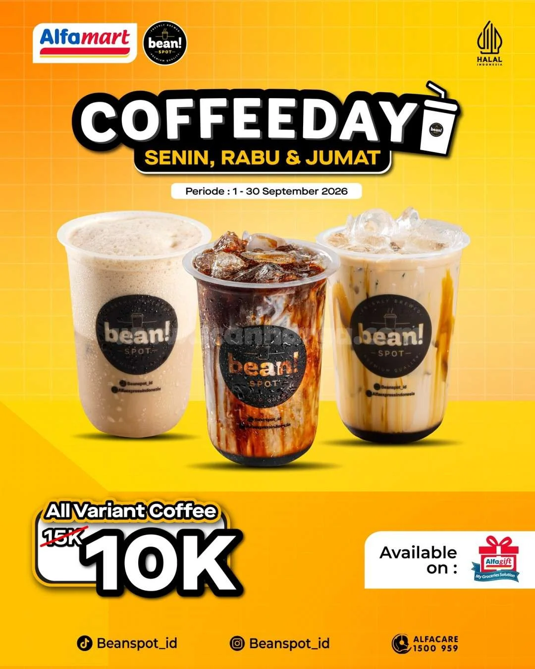 Promo Beanspot: Kopi Hemat Rp 10.000 Setiap Senin, Rabu, Jumat!