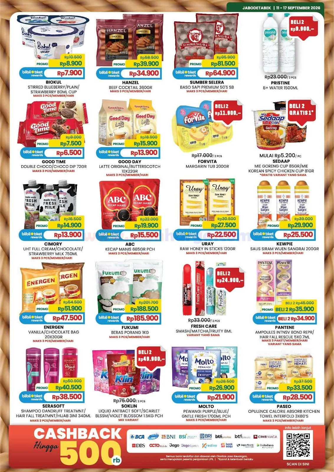 Promo Farmers Market Weekend 11-17 Sept 2026: Diskon Produk Segar & Kebutuhan Rumah Tangga