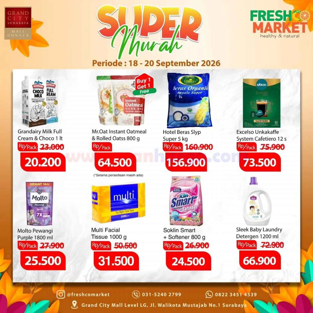 Promo Freshco Market: Belanja Hemat 18-20 September 2026
