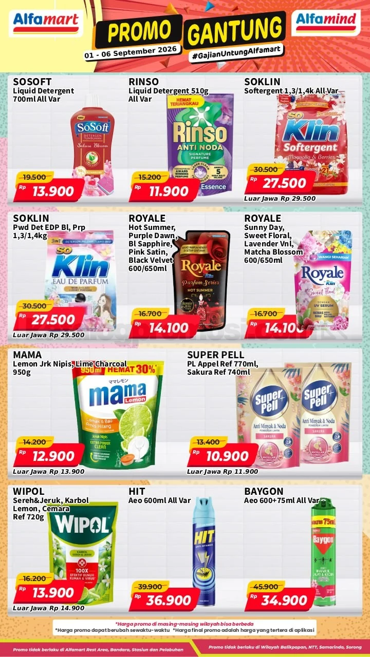 Promo Gajian Untung Alfamart: Belanja Hemat 1-6 September 2026