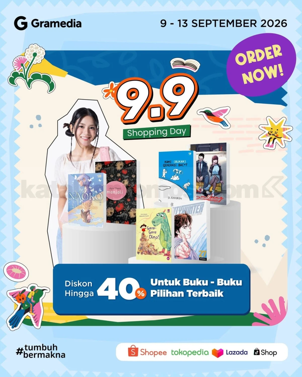 Promo Gramedia 9.9: Diskon Besar, Flash Sale, & Ongkir Gratis!