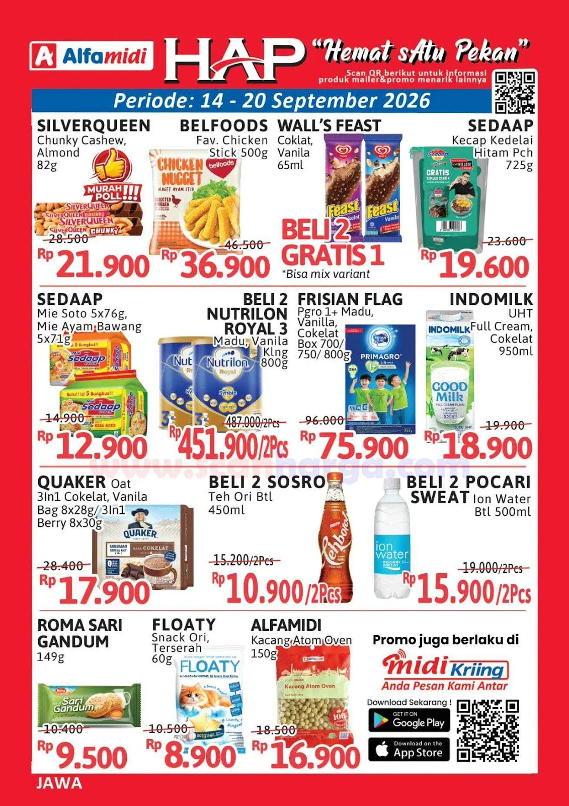 Promo HAP Alfamidi: Hemat Belanja Awal Pekan 14-20 Sept 2026
