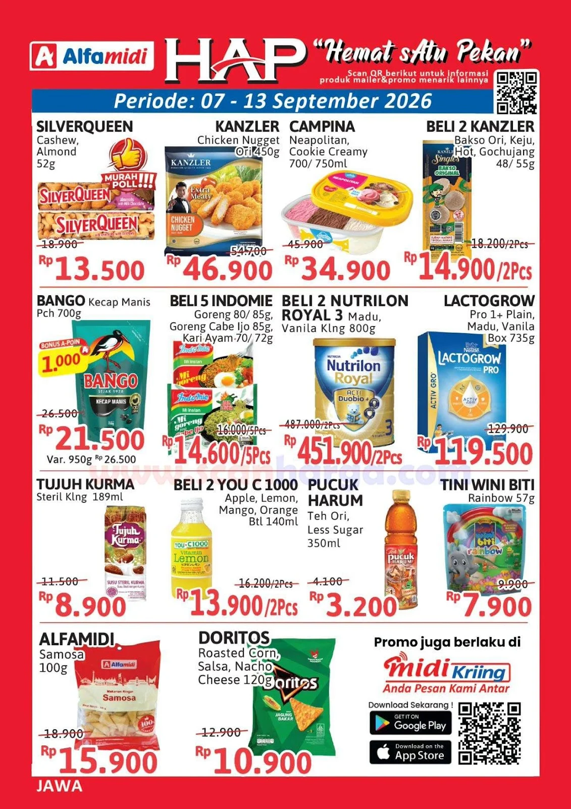 Promo HAP Alfamidi Weekday: Diskon Heboh 7-13 September 2026