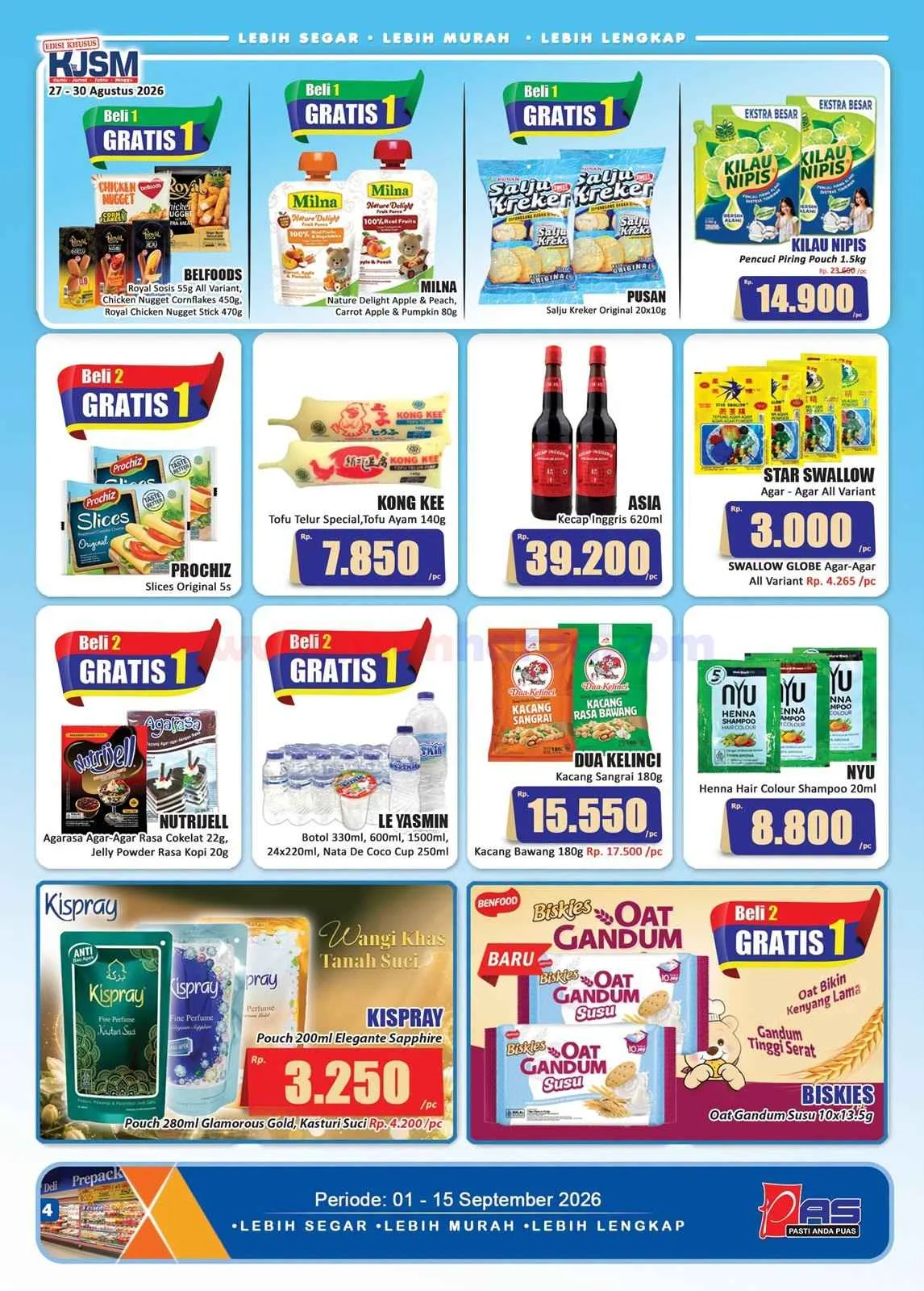 Promo Hari Hari Swalayan: Katalog Lengkap 1-15 September 2026