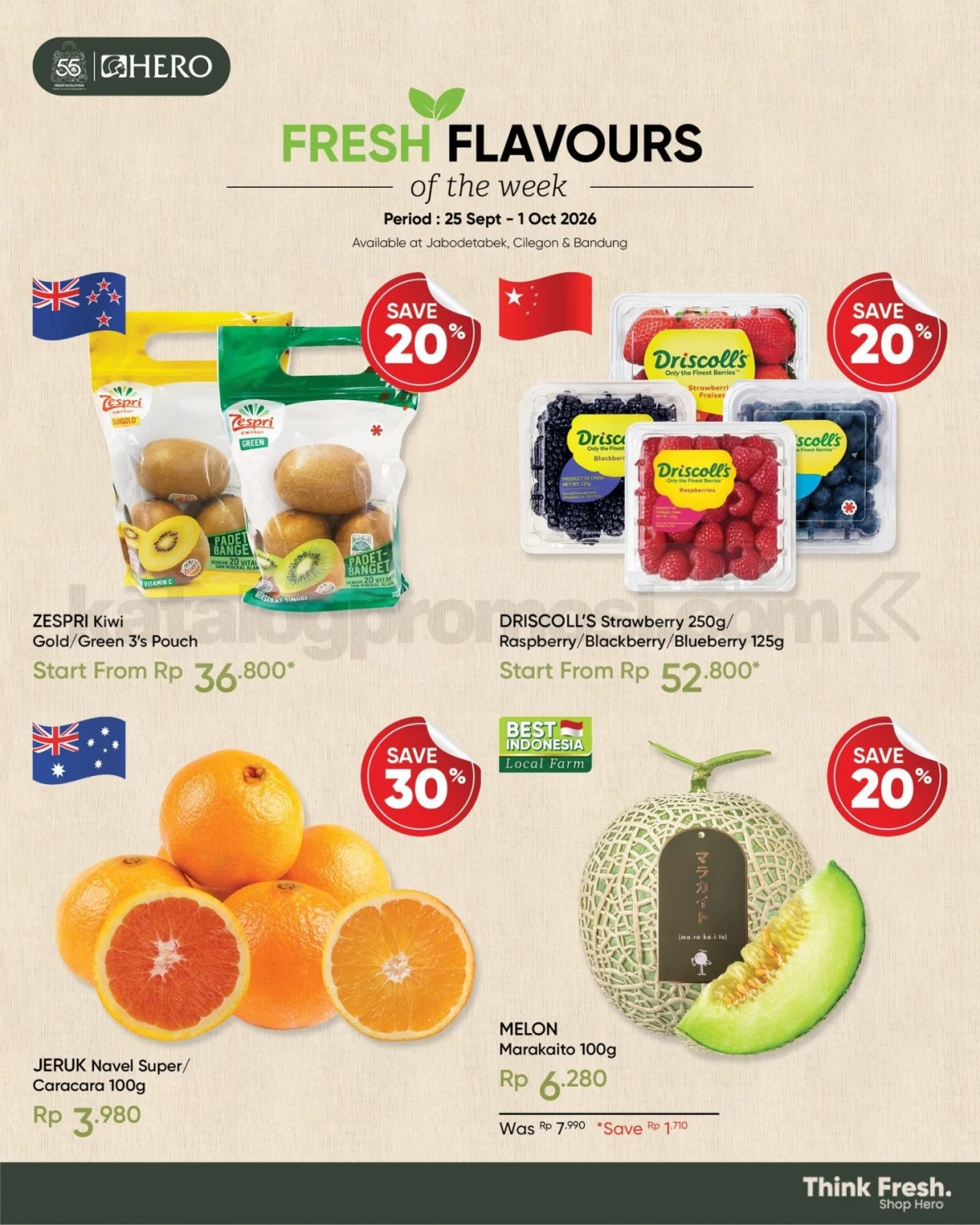 Promo Hero Supermarket: Belanja Hemat Produk Segar 25 Sept - 1 Okt 2026
