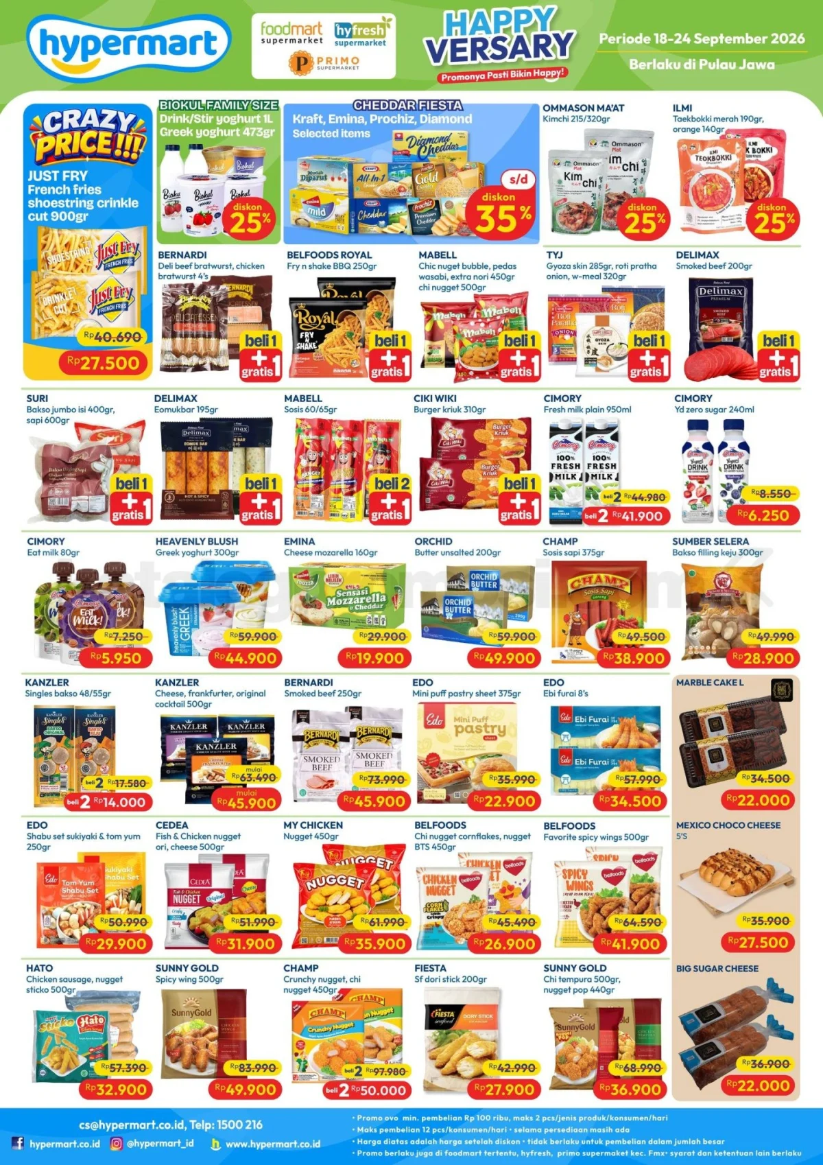 Promo Hypermart Weekday 21-24 September: Belanja Hemat Kebutuhan Harian