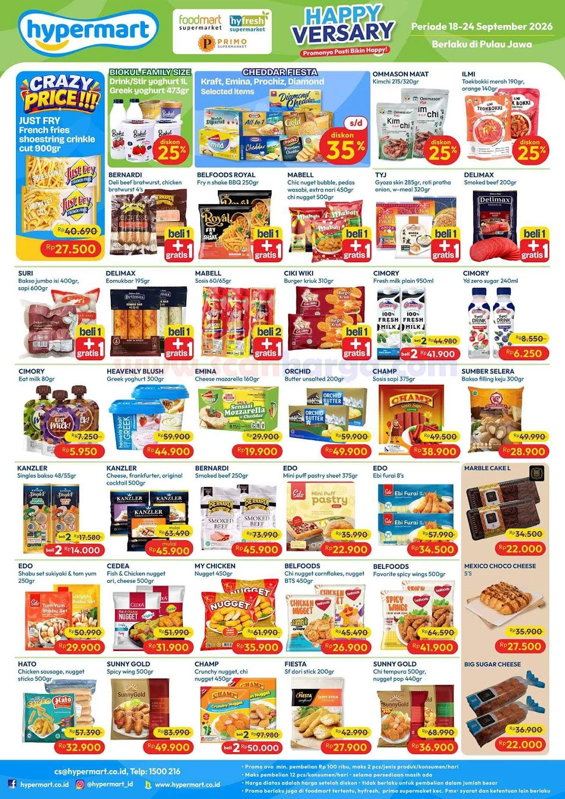 Promo Hypermart Weekday 22-24 Sept 2026: Diskon Besar Kebutuhan Harian