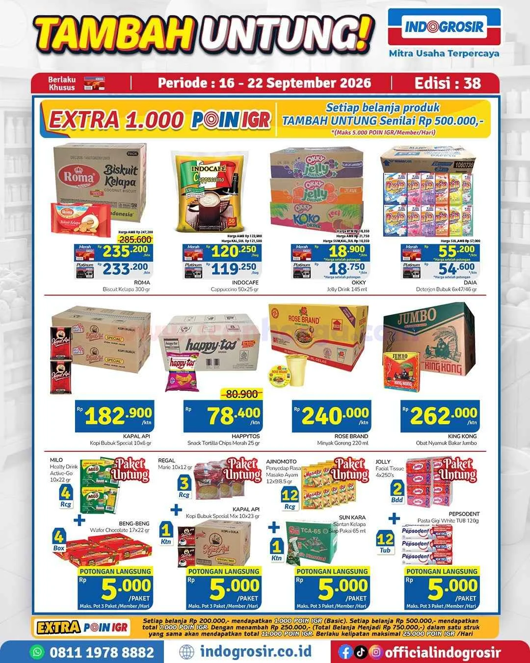Promo Indogrosir: Tambah Untung 16-22 Sep 2026
