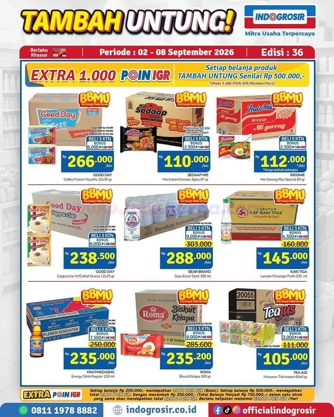 Promo Indogrosir: Tambah Untung 2-8 September 2026