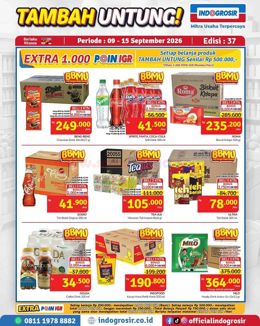 Promo Indogrosir: Untung Berlipat 9-15 September 2026