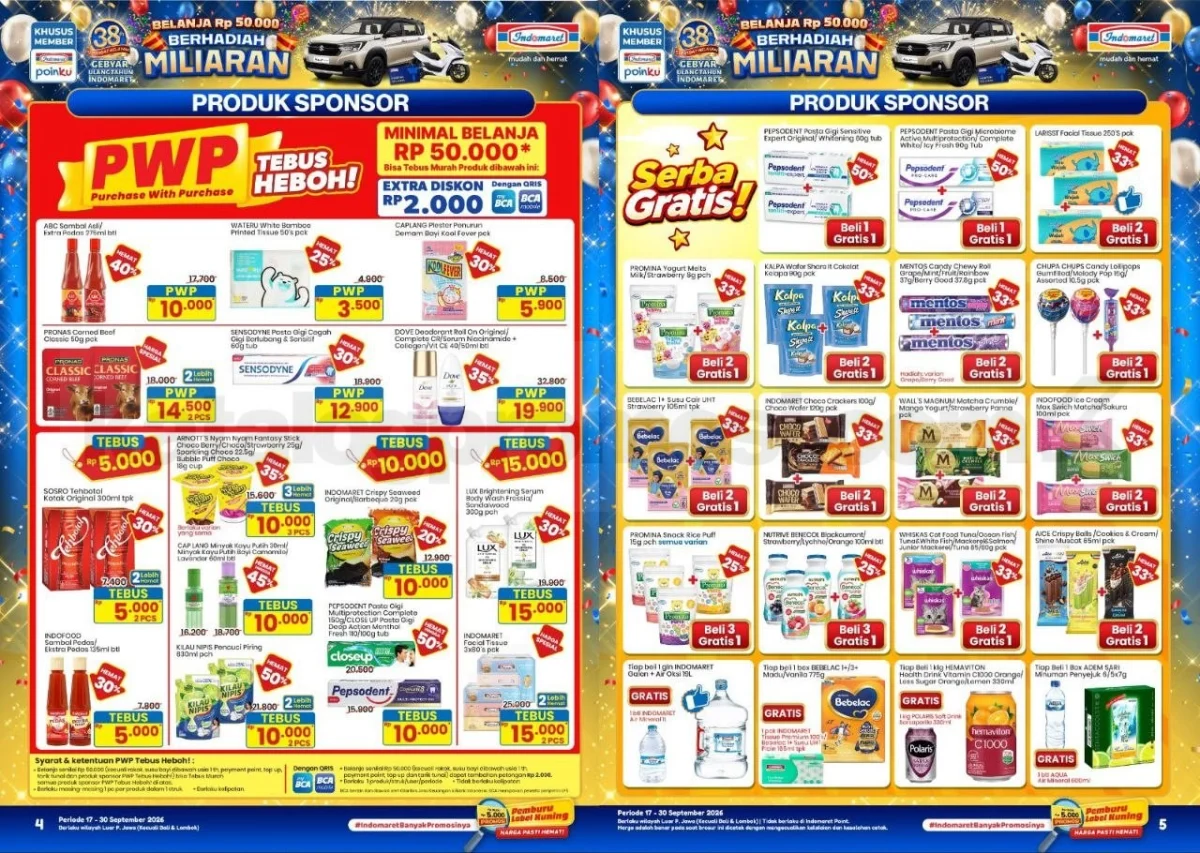 Promo Indomaret 17-30 September 2026: Belanja Hemat Penuh Diskon!