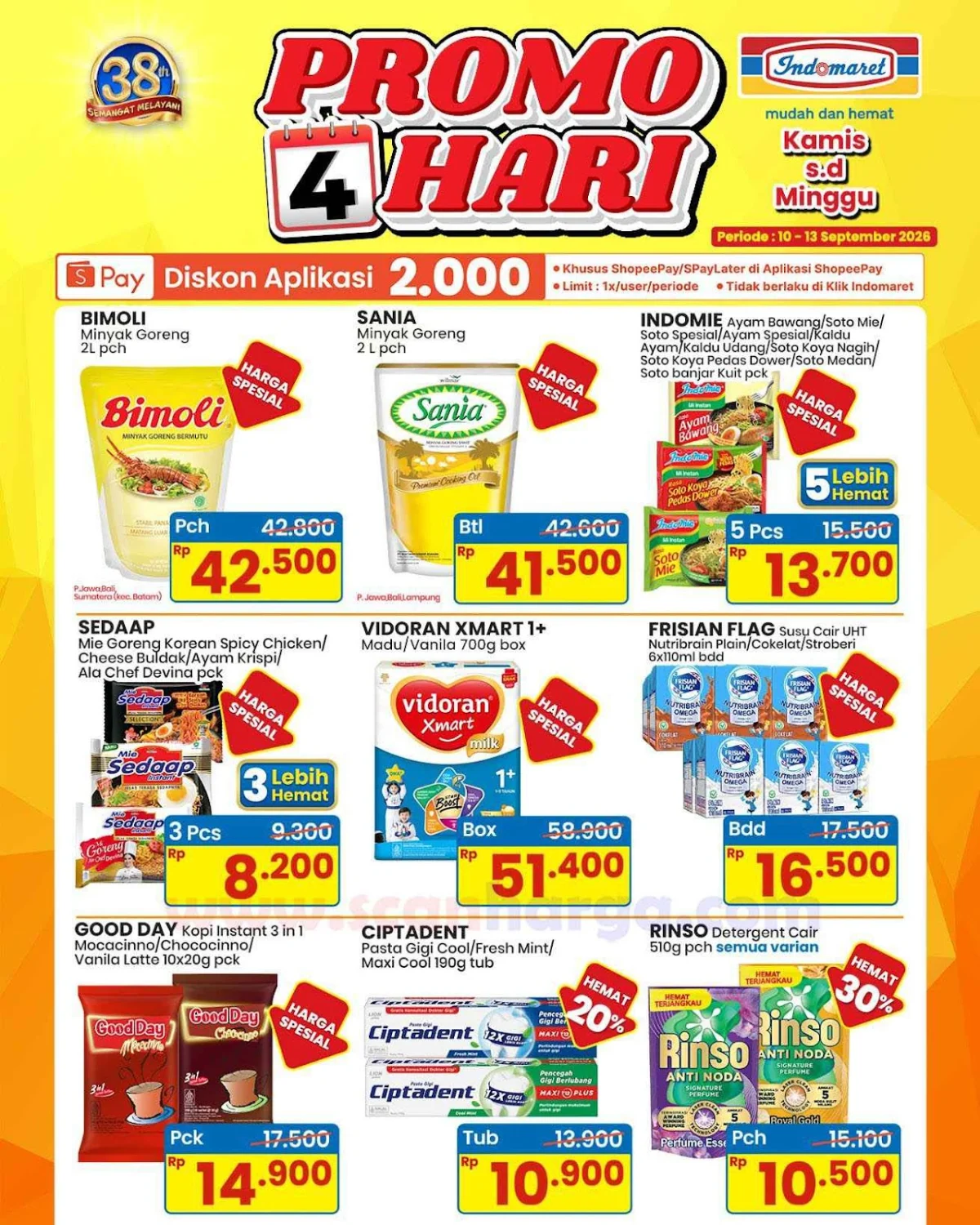 Promo Indomaret 4 Hari: Hemat Kebutuhan Harian 10-13 Sept 2026