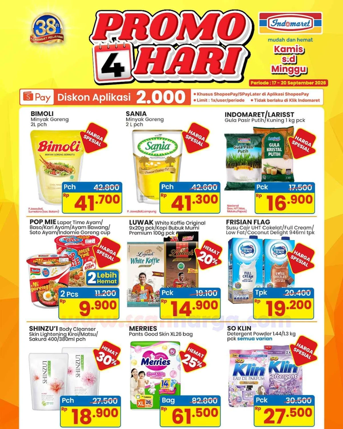 Promo Indomaret 4 Hari: Hemat Kebutuhan Pokok 17-20 Sept 2026