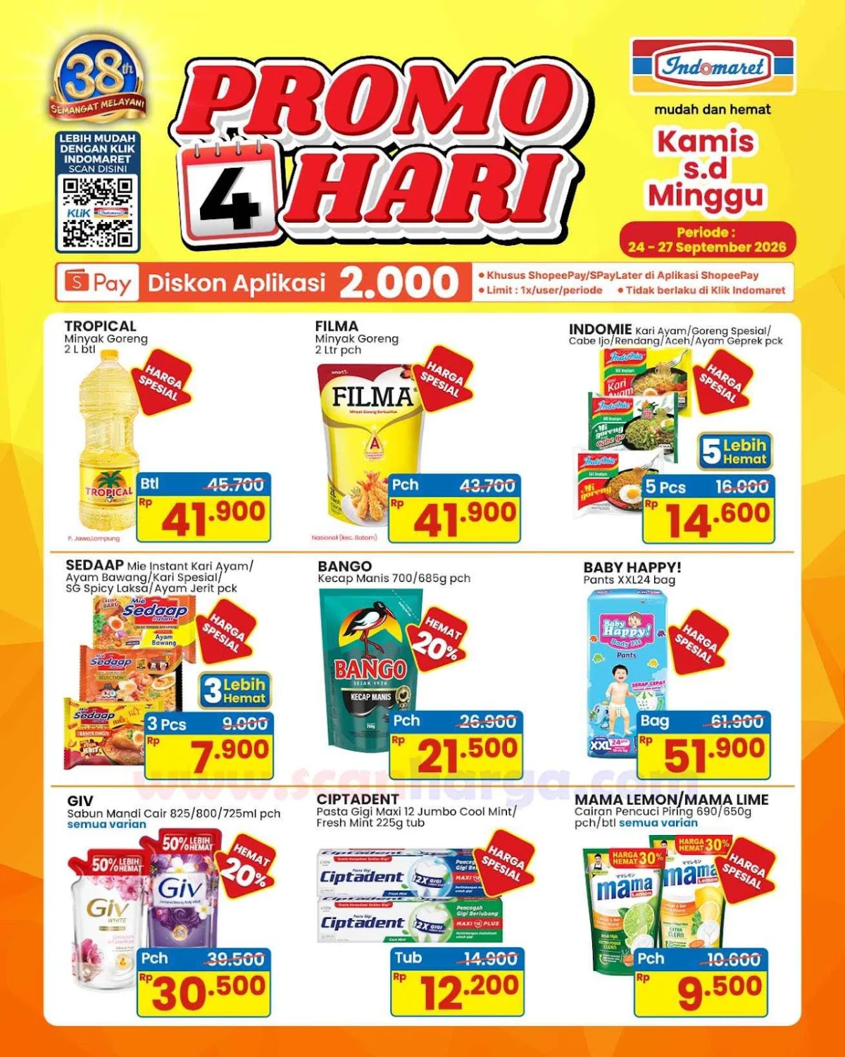Promo Indomaret: Belanja Hemat 4 Hari, 24-27 Sept 2026