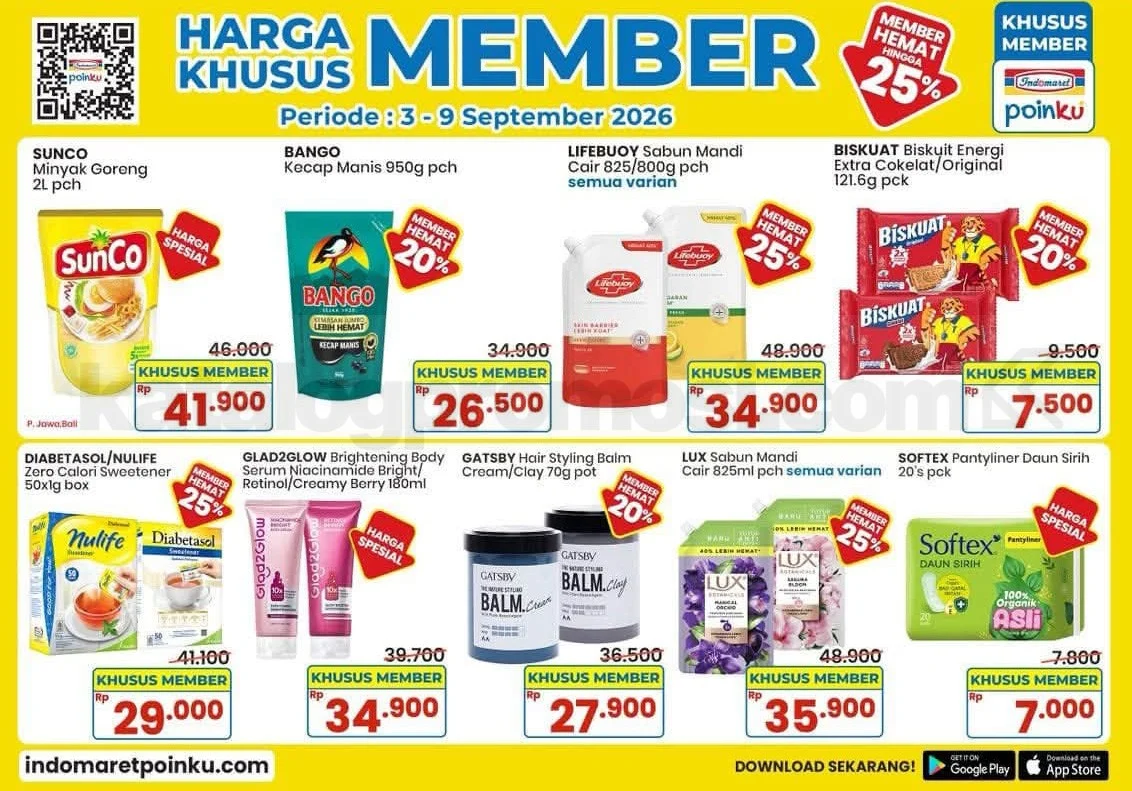 Promo Indomaret: Harga Spesial Member 3-9 September 2026