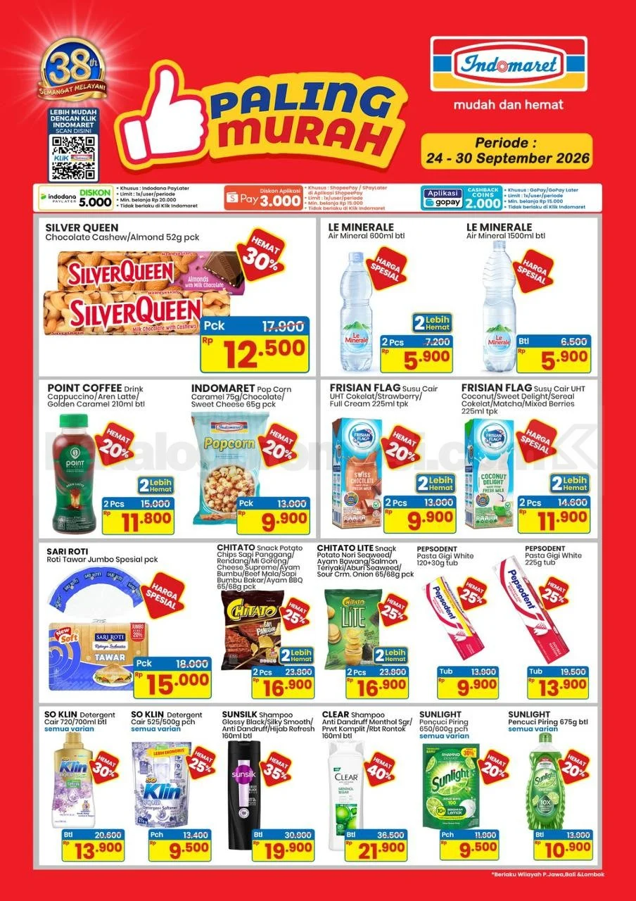 Promo Indomaret Paling Murah: Diskon Melimpah 24-30 September