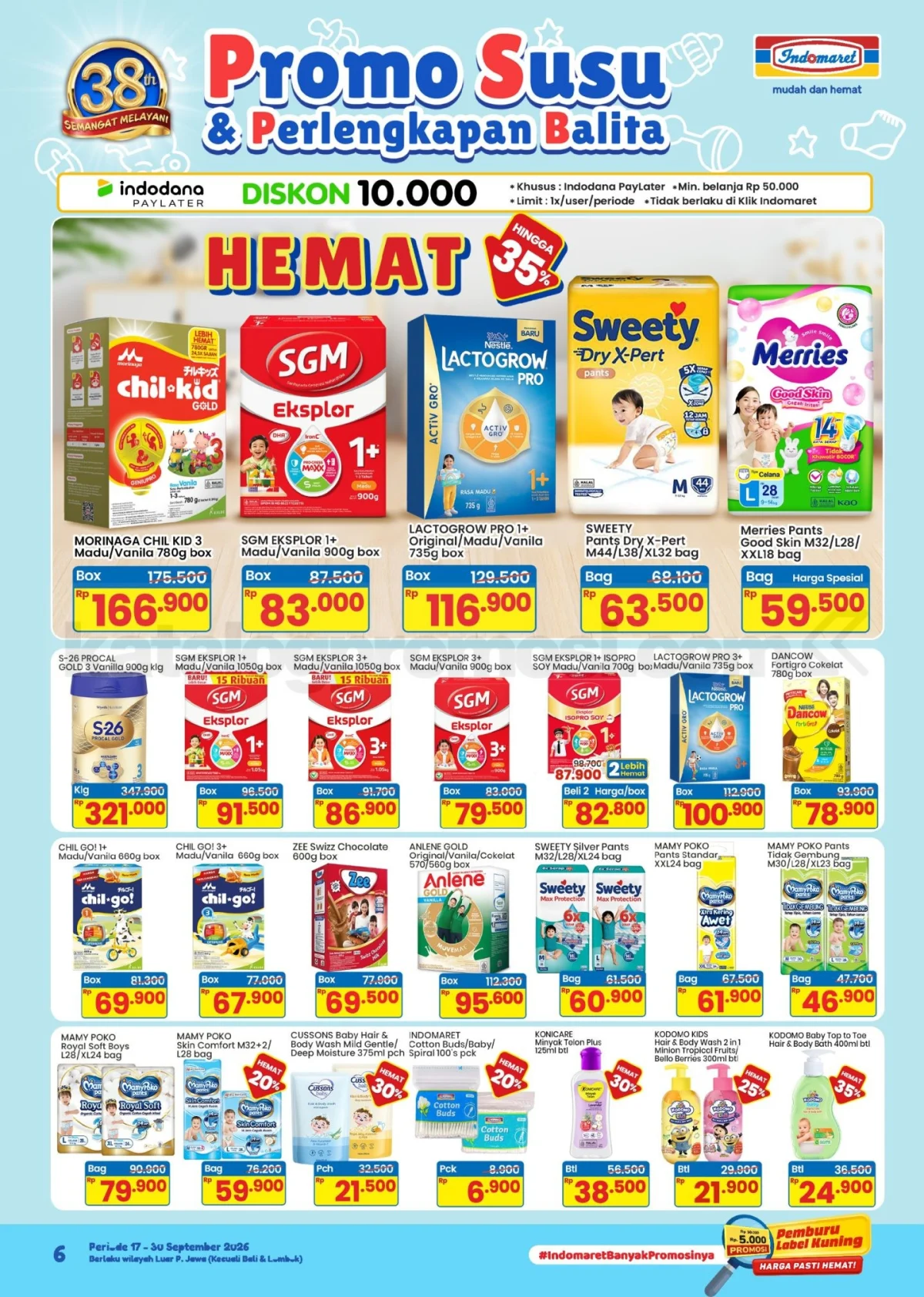 Promo Indomaret: Susu & Perlengkapan Balita Hemat 17-30 September 2026