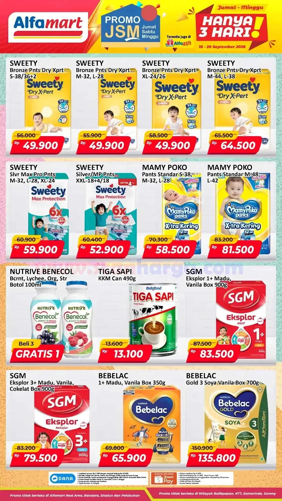 Promo JSM Alfamart: Hemat Belanja Weekend 18-20 September 2026