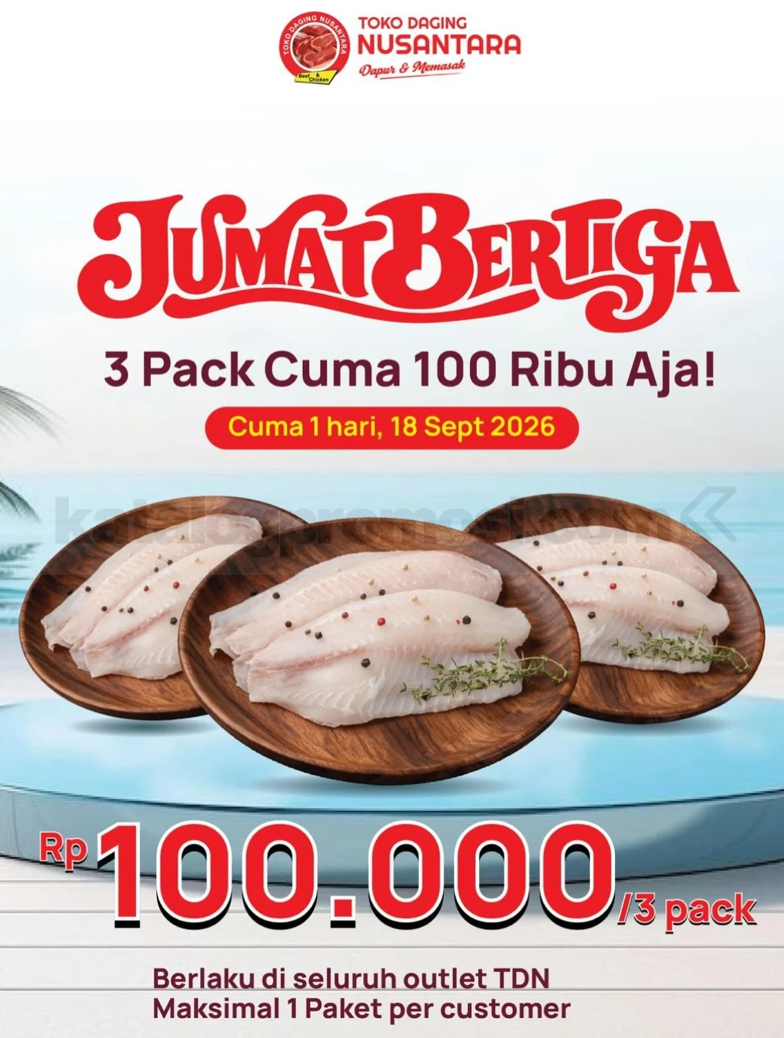 Promo JSM Daging Nusantara: 3 Pack Dori Hanya Rp 100 Ribu!