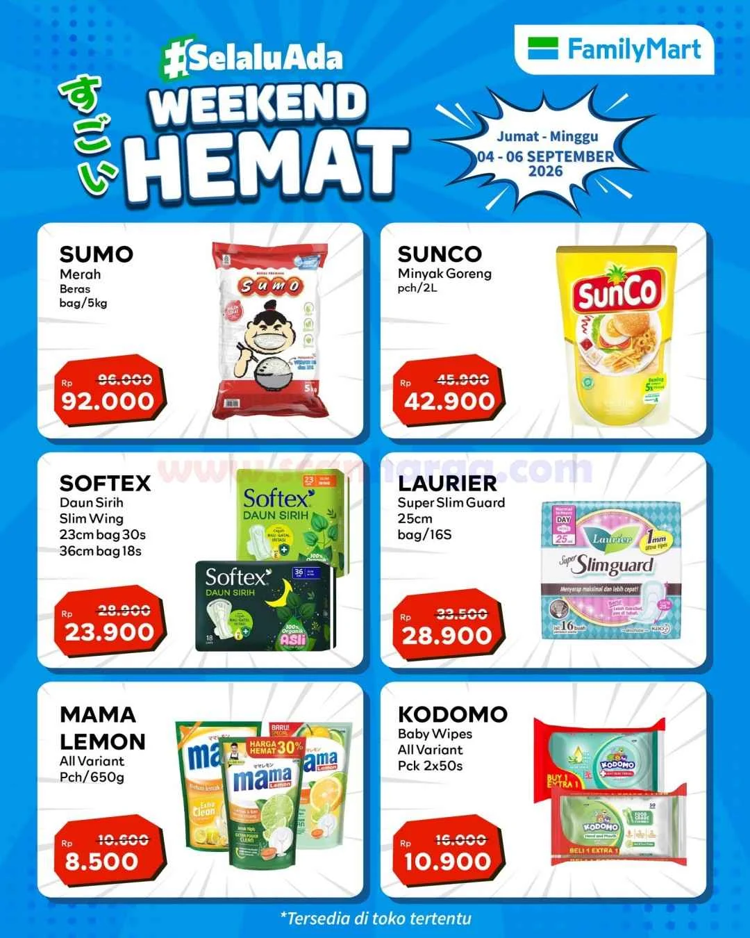 Promo JSM FamilyMart: Hemat Weekend 4-6 September 2026