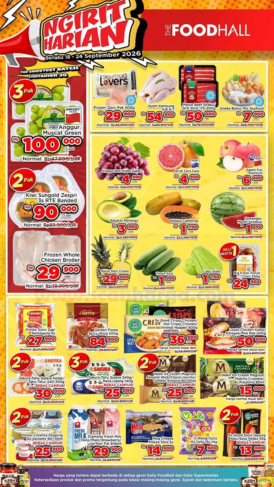 Promo JSM Foodhall: Belanja Hemat Akhir Pekan 18-24 Sep 2026