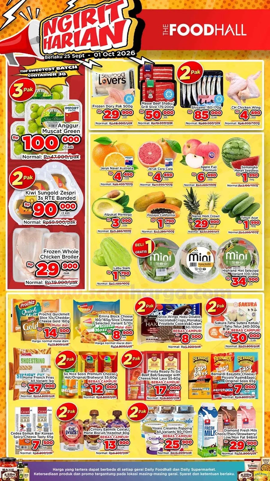 Promo JSM Foodhall: Belanja Hemat Akhir Pekan 25 Sept - 1 Okt 2026