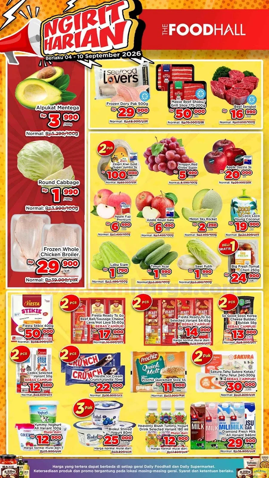 Promo JSM Foodhall: Belanja Hemat Akhir Pekan 4-10 Sep 2026