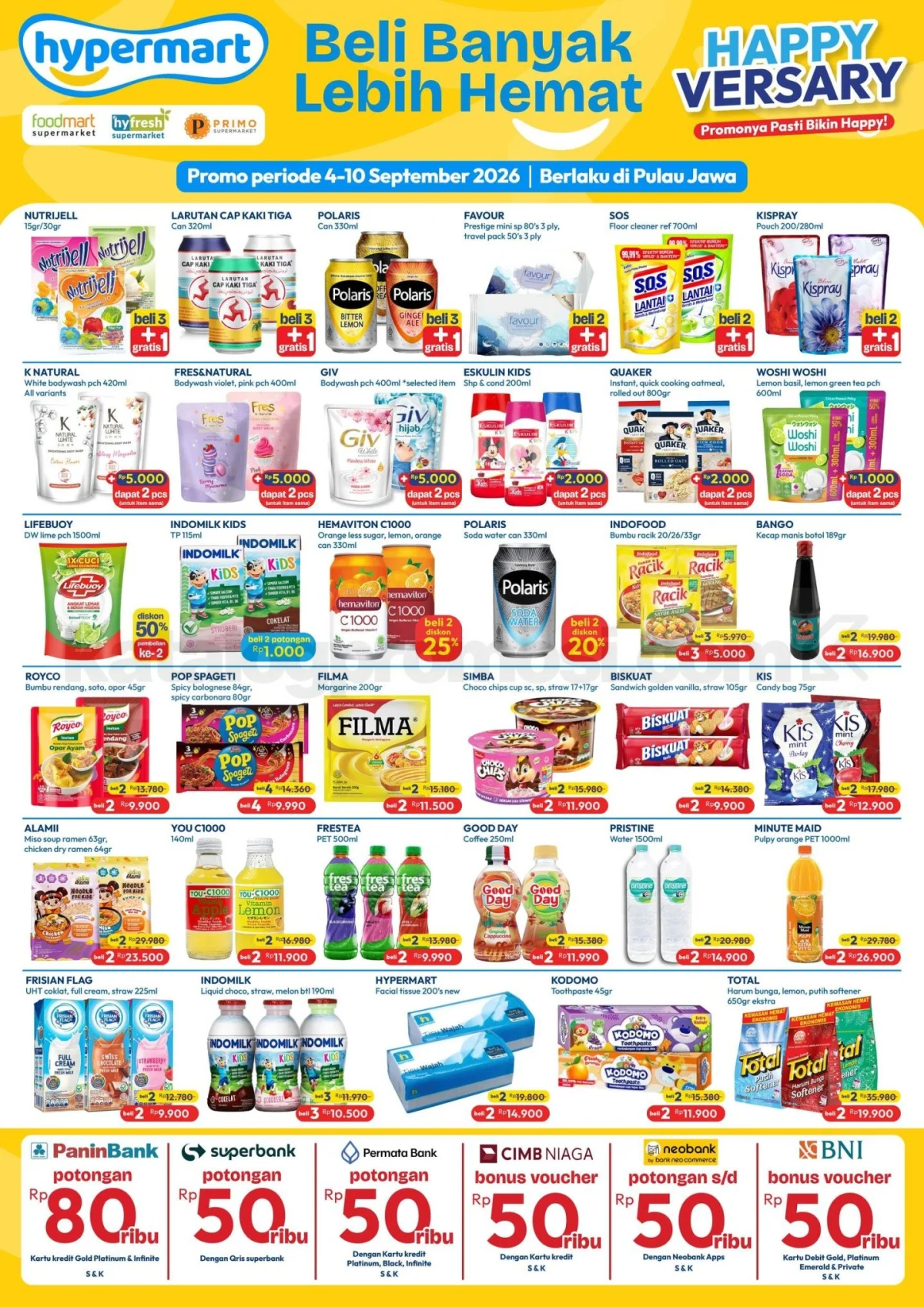 Promo JSM Hypermart 4-10 September 2026: Belanja Hemat Akhir Pekan