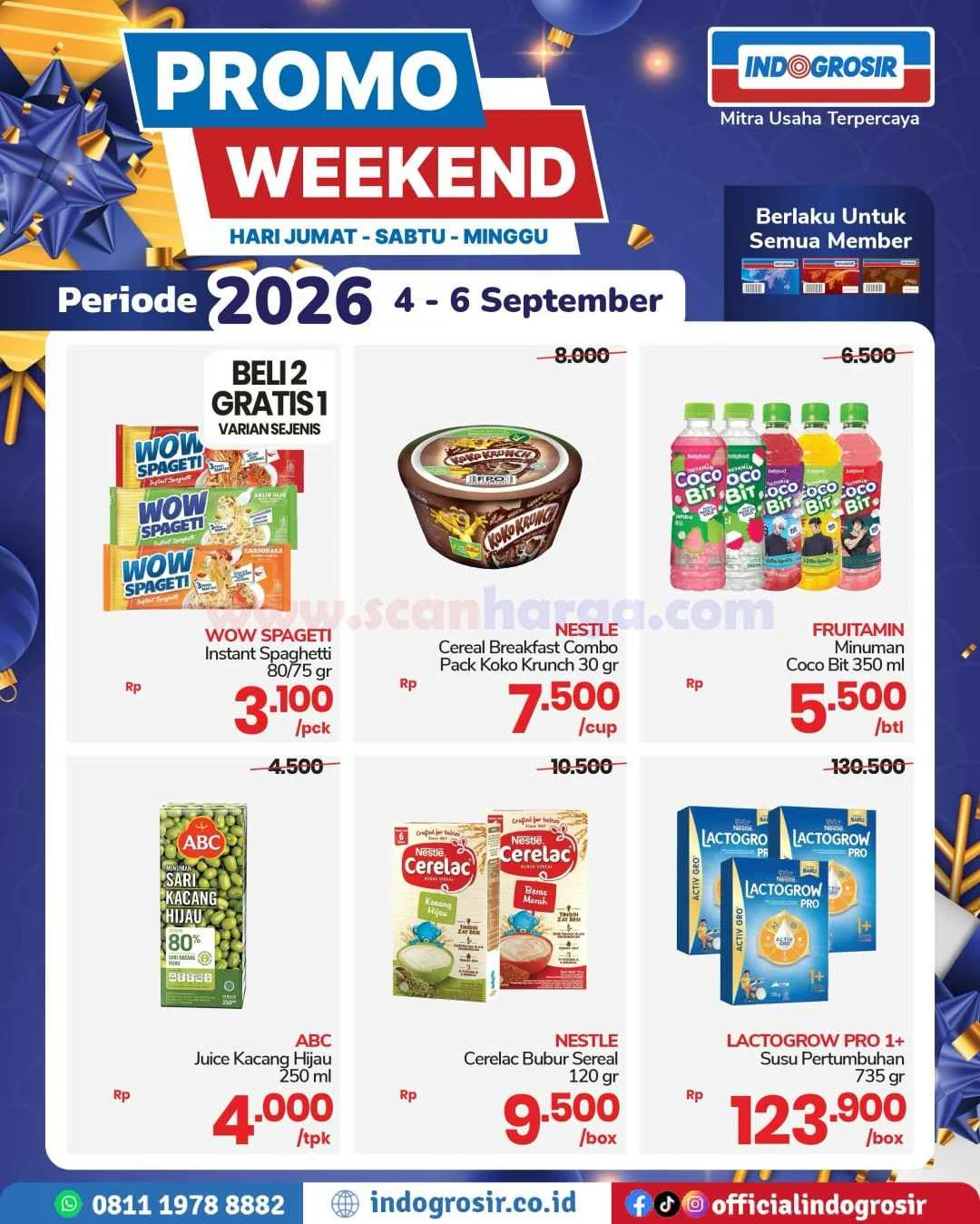 Promo JSM Indogrosir: Hemat Belanja Weekend 4-6 Sept 2026