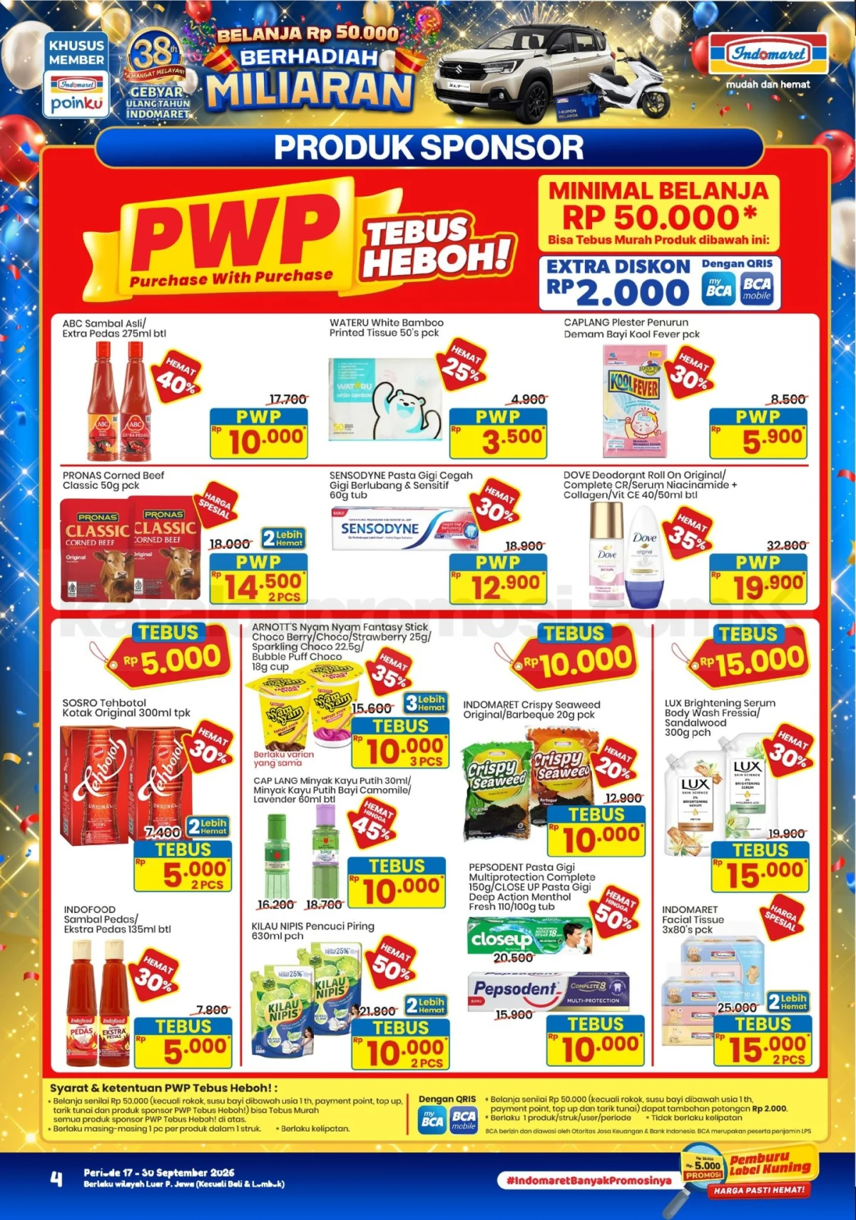 Promo JSM Indomaret 17-20 September 2026: Belanja Hemat Akhir Pekan!
