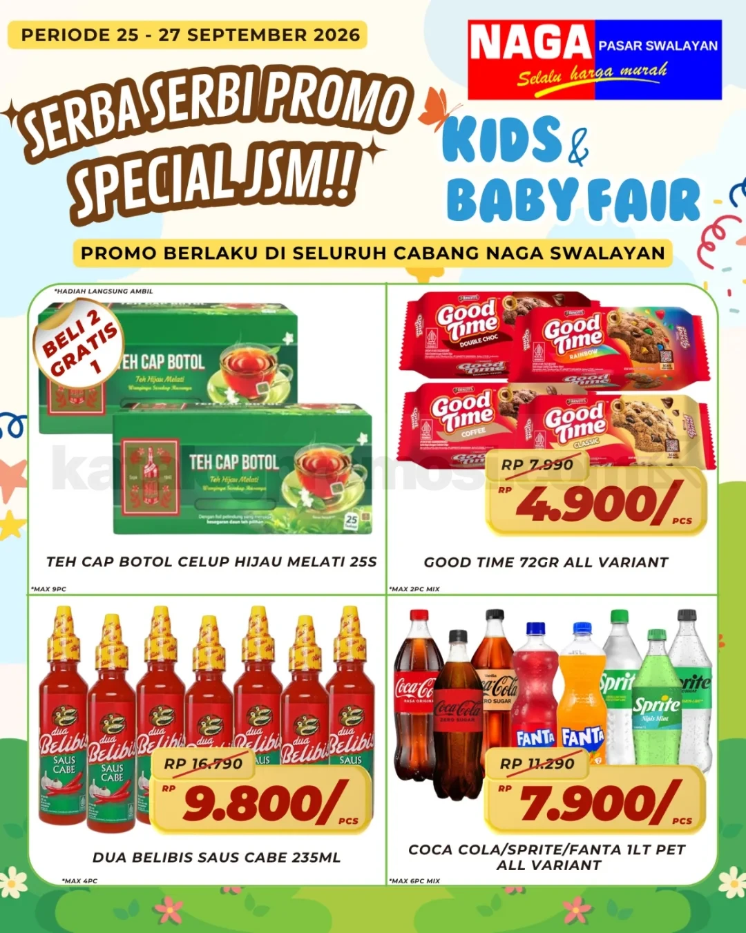 Promo JSM Naga Swalayan: Belanja Hemat Akhir Pekan 25-27 September 2026
