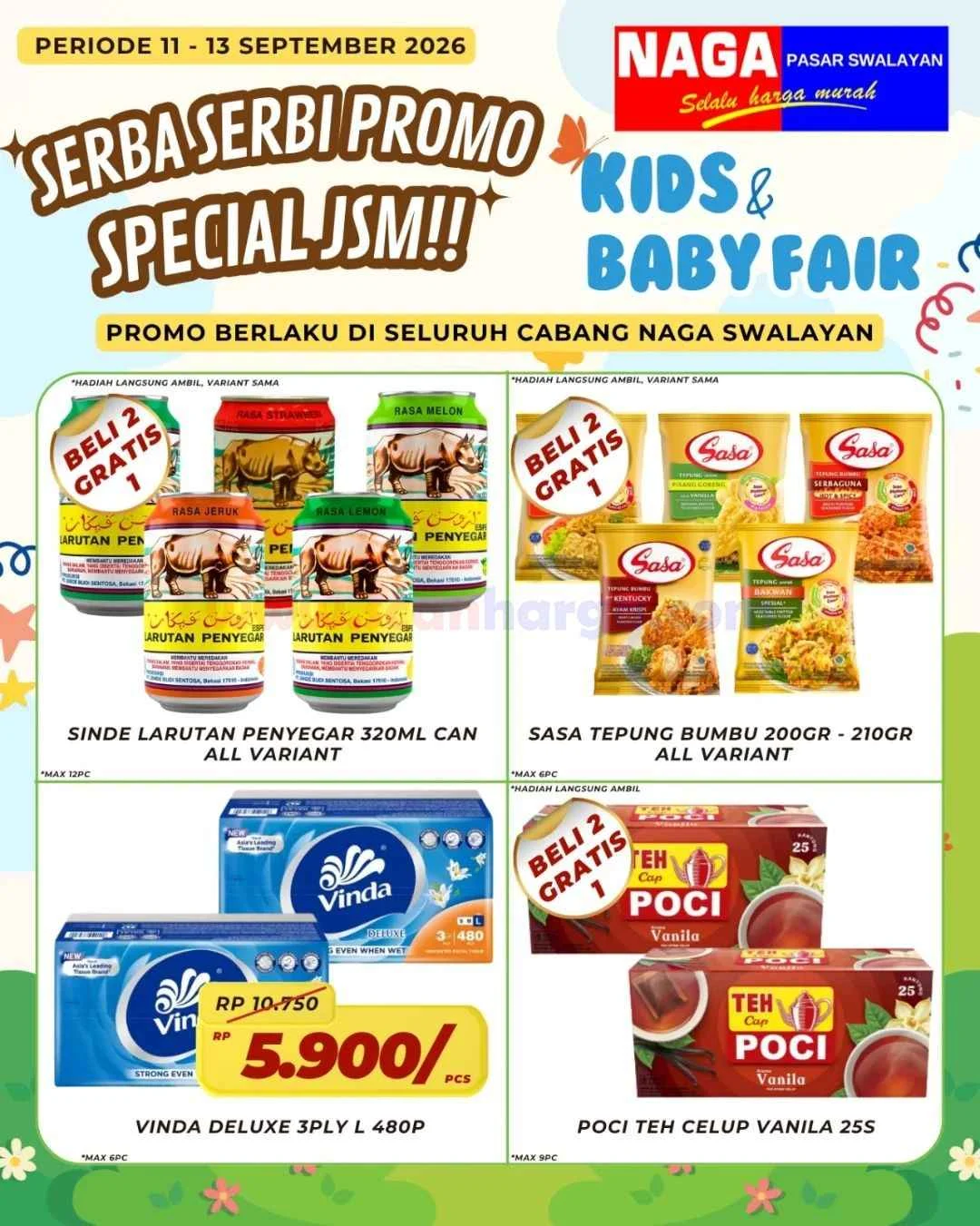Promo JSM Naga Swalayan: Hemat Heboh 11-13 Sept 2026!