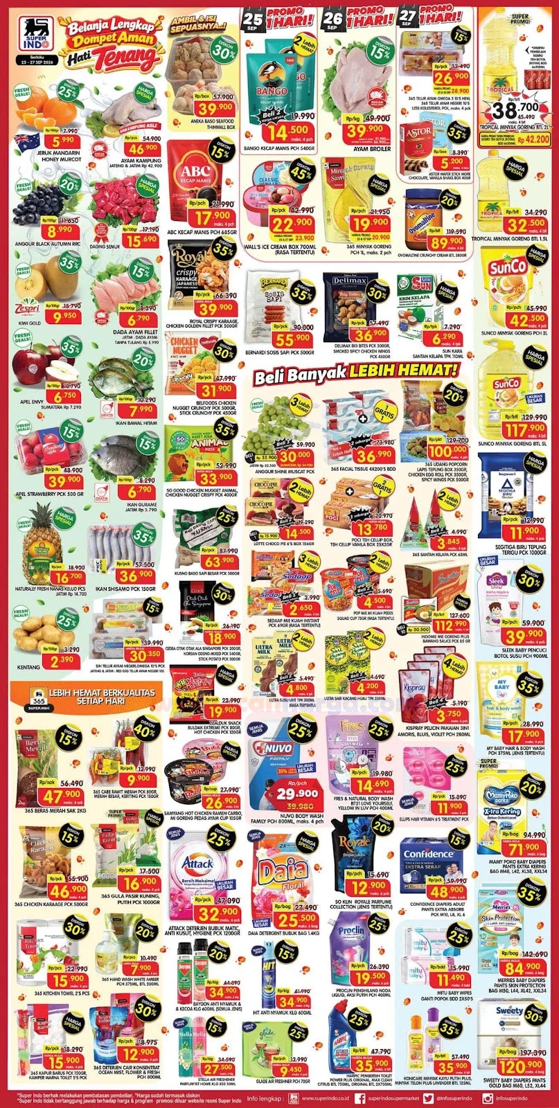 Promo JSM Superindo: Diskon Akhir Pekan 25-27 September 2026