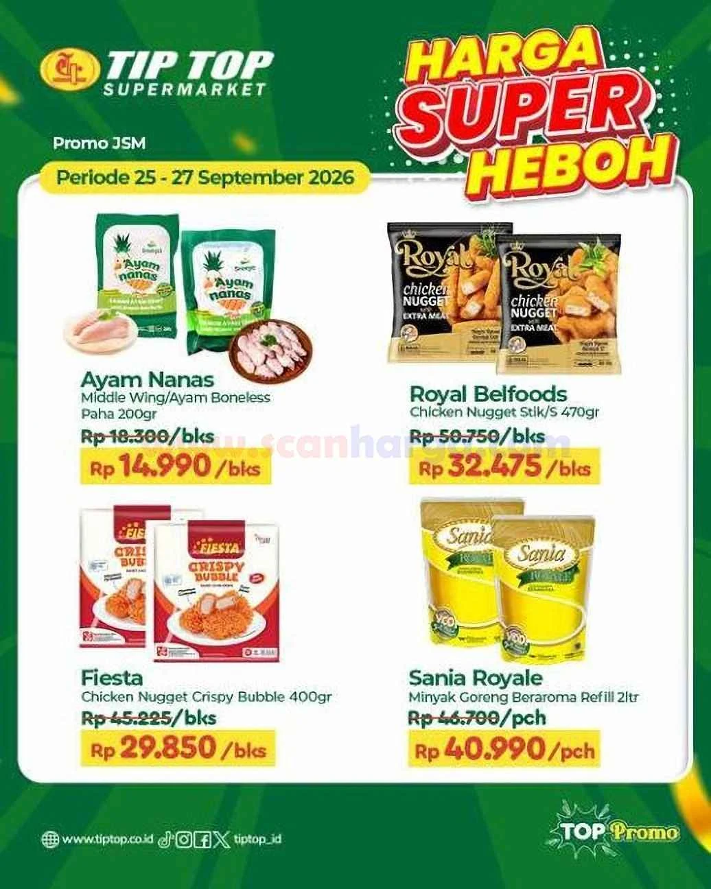Promo JSM TIPTOP: Belanja Hemat 25-27 September 2026