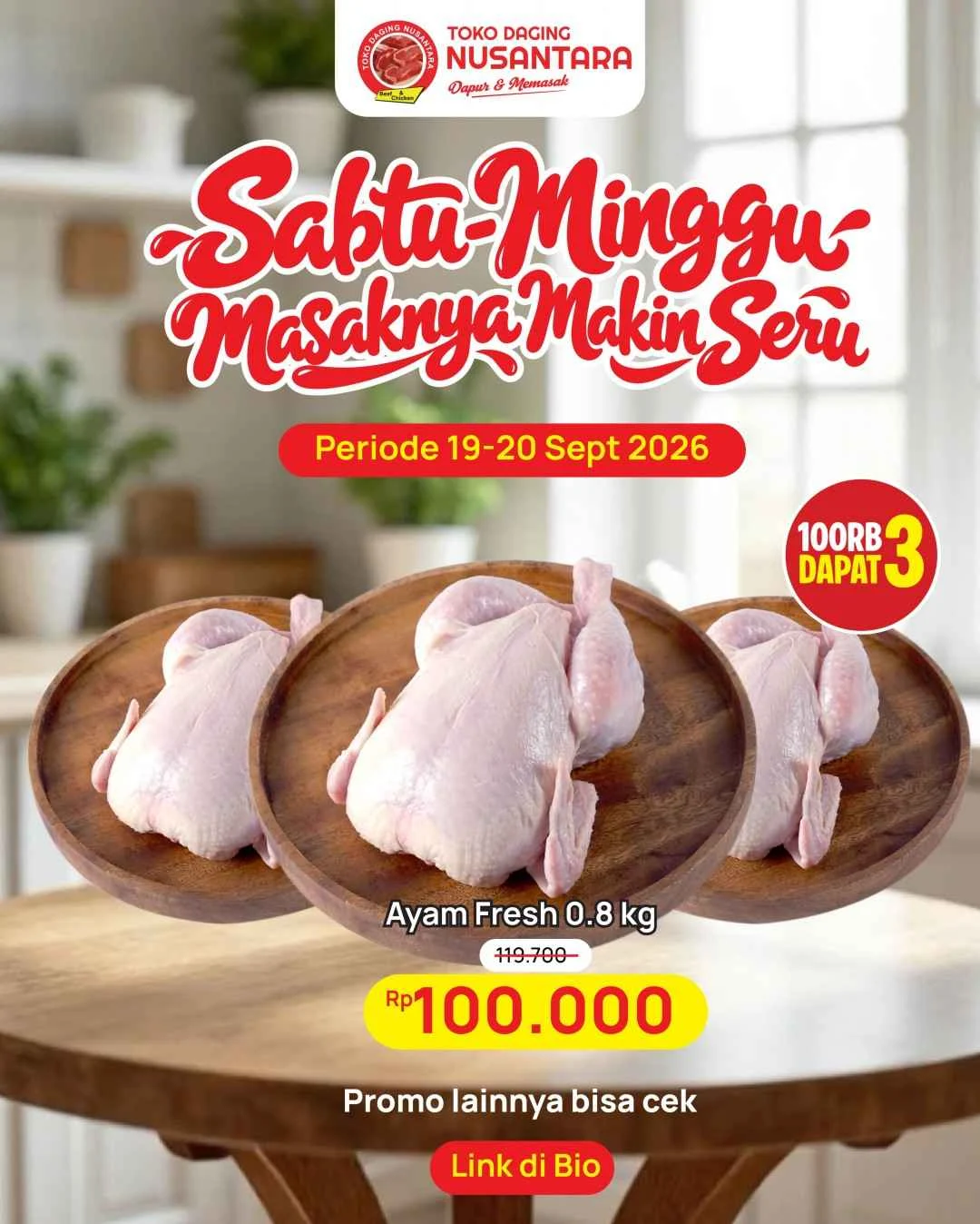 Promo JSM Toko Daging Nusantara: Diskon Akhir Pekan 18-20 Sept 2026