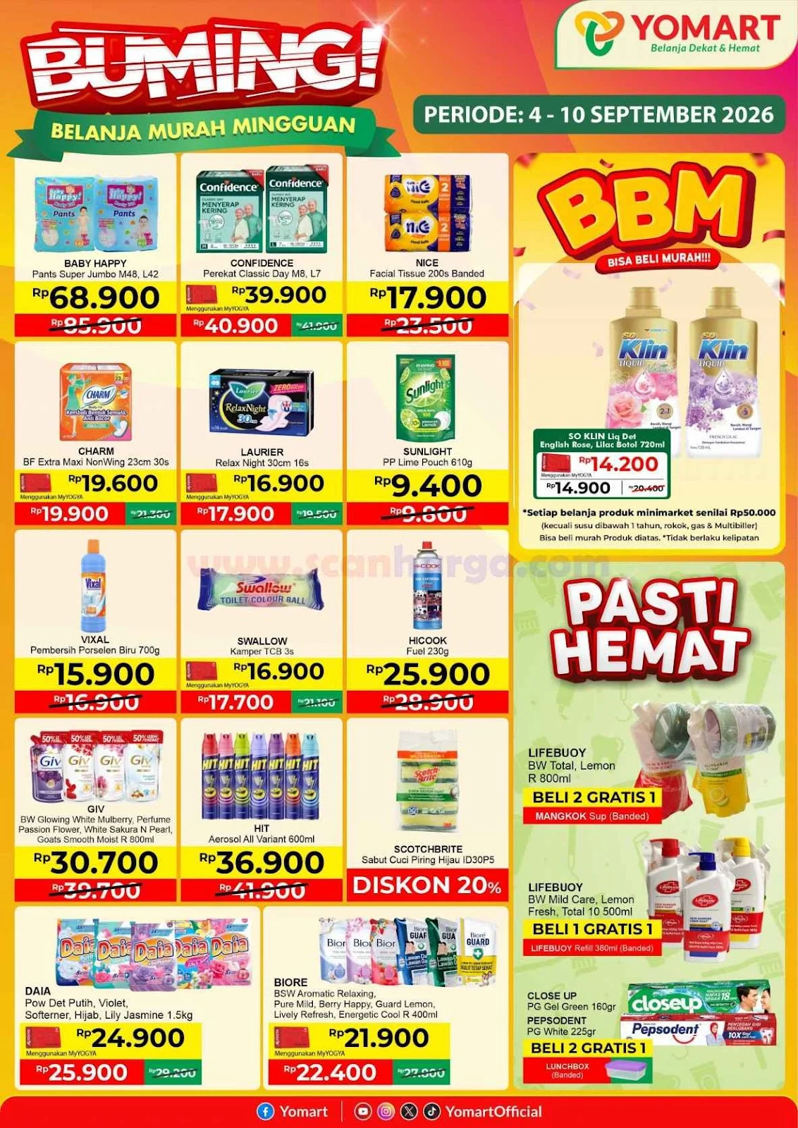 Promo JSM Yomart: Banjir Diskon 4-10 September 2026