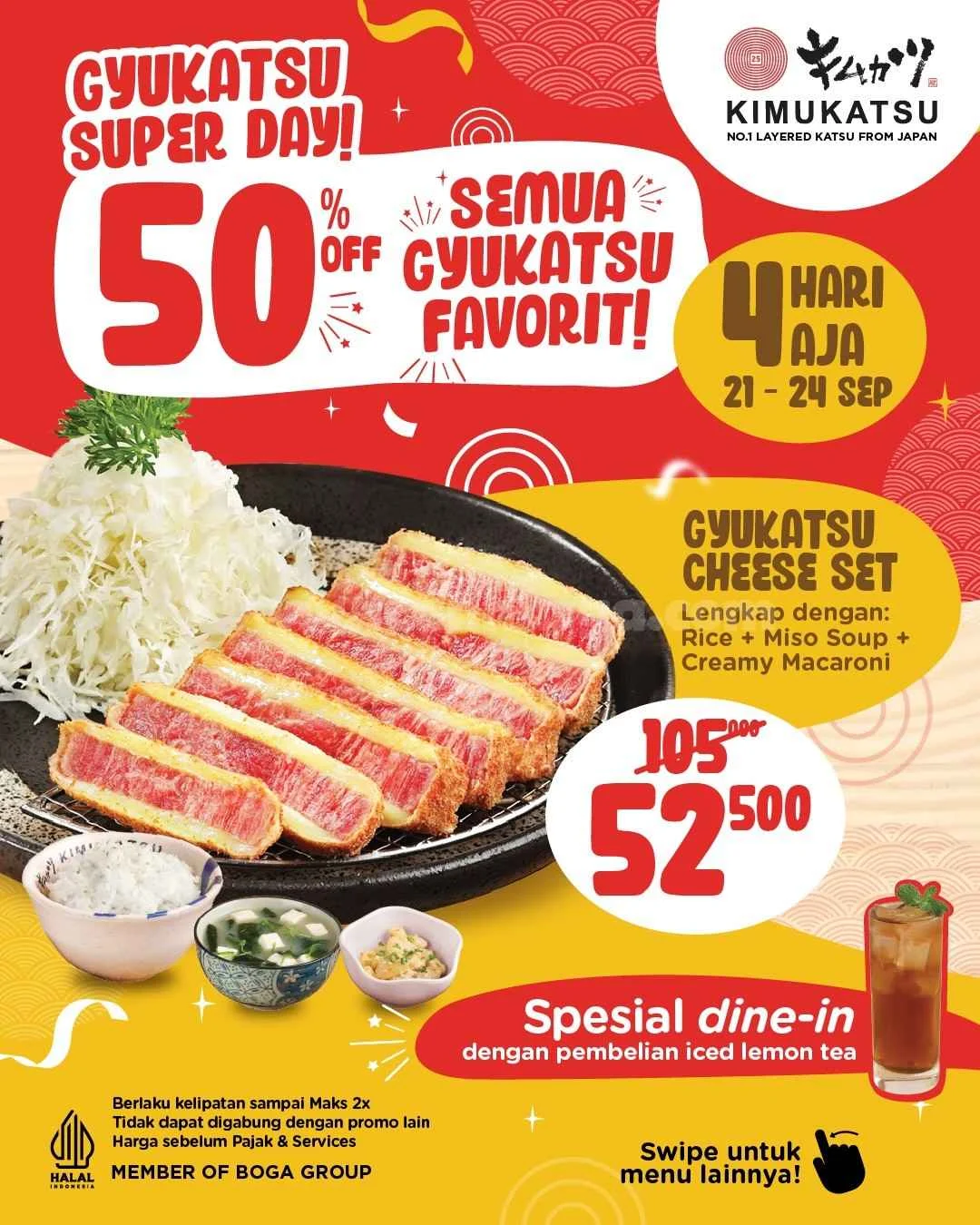 Promo Kimukatsu: Gyukatsu Diskon 50% Hingga 24 Sep