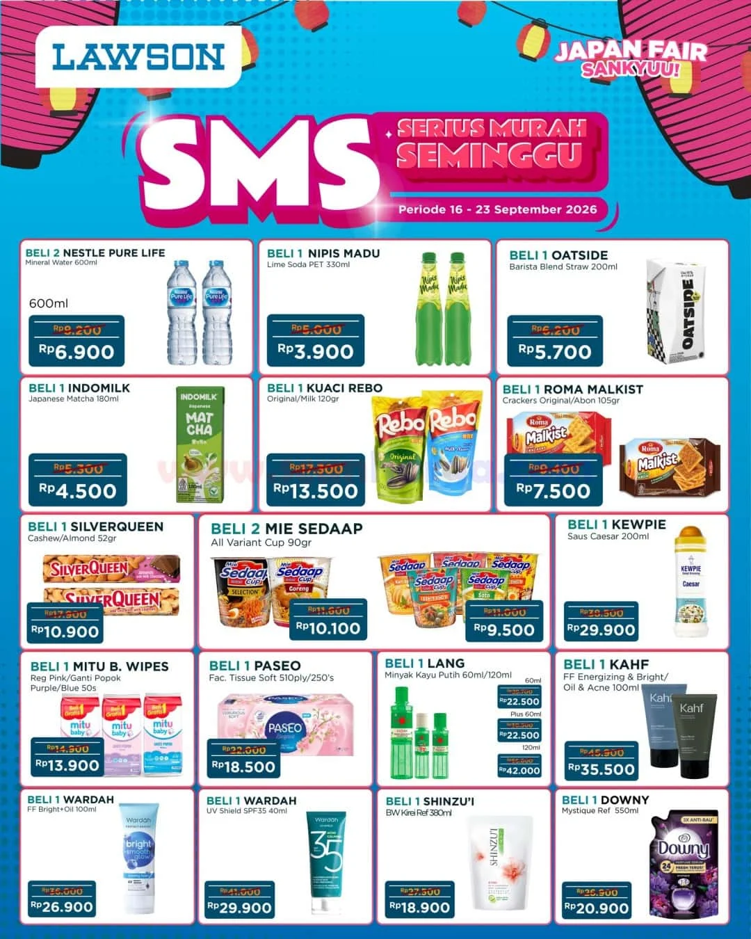 Promo Lawson SMS: Belanja Hemat 16-23 September 2026