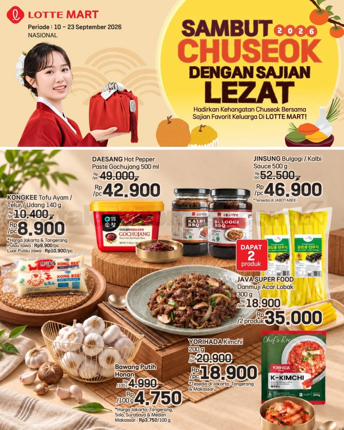 Promo Lotte Mart: Banjir Diskon Camilan 10-23 September 2026
