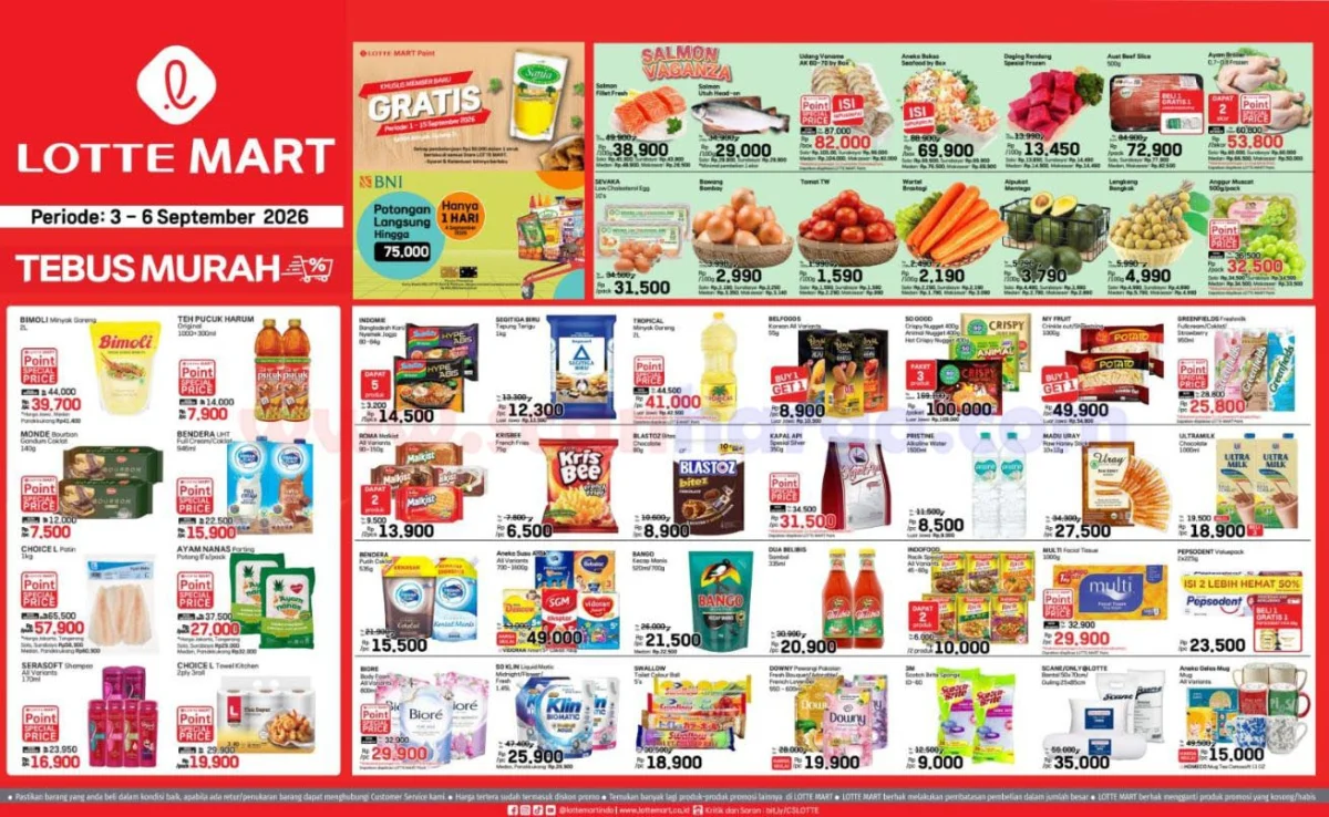 Promo Lottemart: Diskon JSM 3-6 September 2026