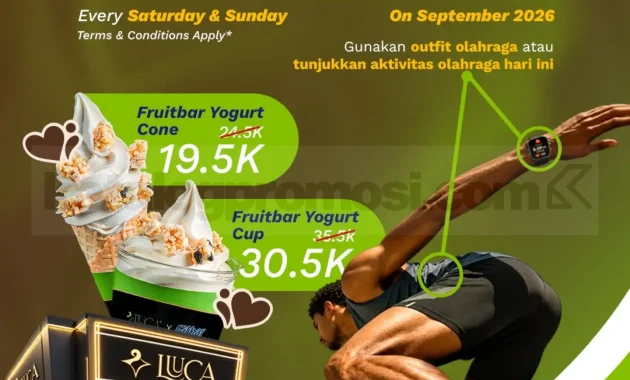 promo luuca x fitbar yogurt gratis setelah olahraga