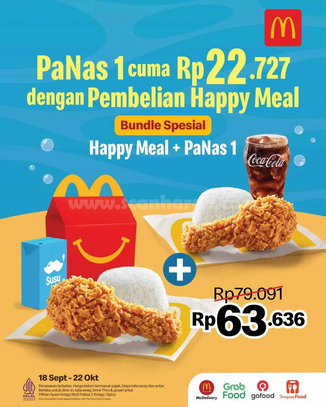 Promo McD: Happy Meal & PaNas 1 Cuma Rp 63.636!