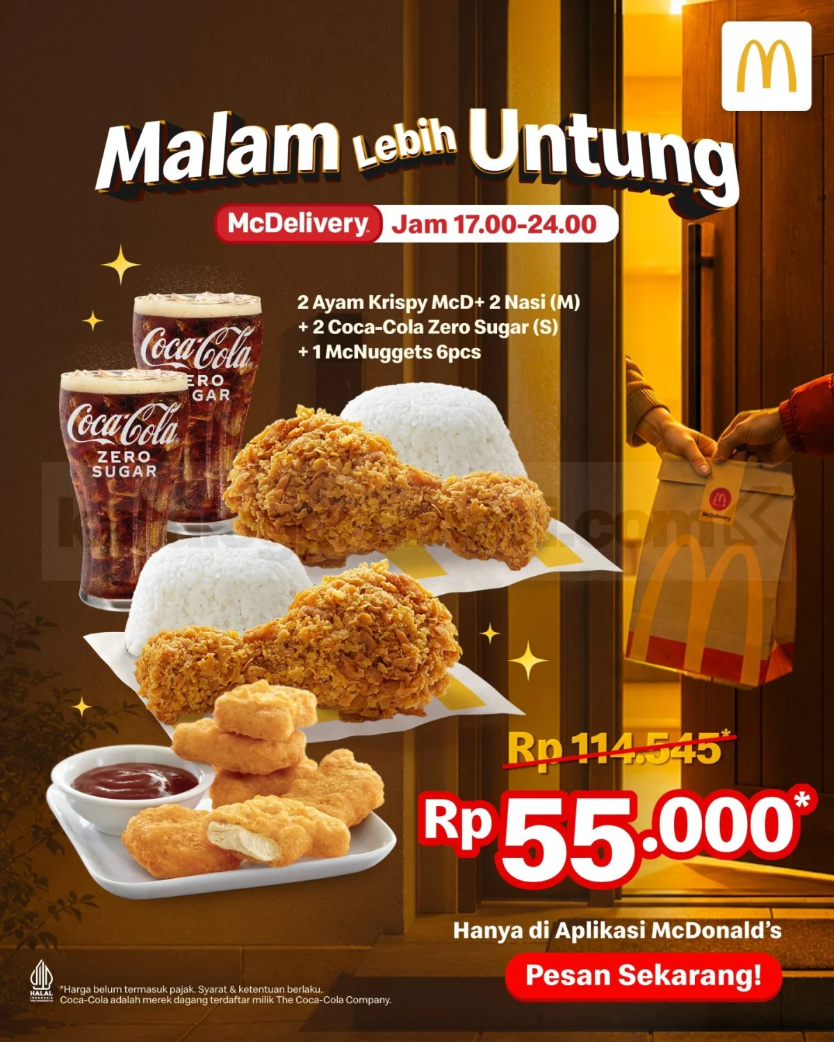 Promo McD Malam Ini: Paket Berdua Rp 55.000!