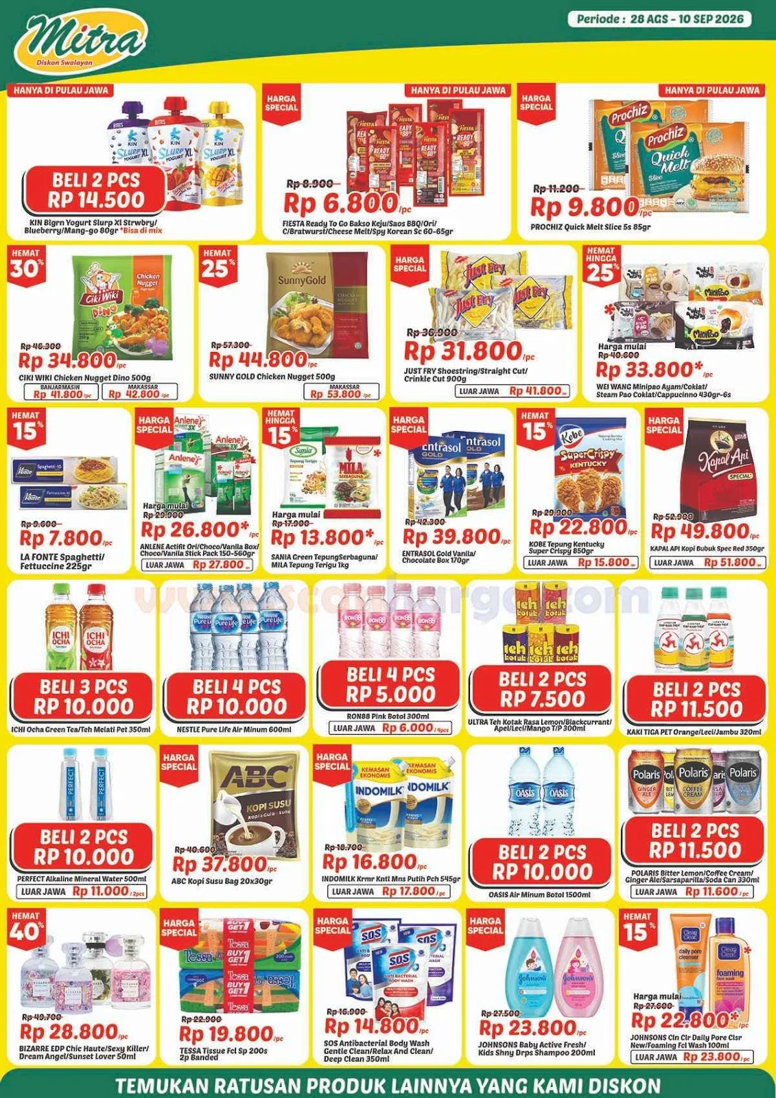 Promo Mitra Diskon Swalayan: Banjir Diskon & Gratis Hingga 10 September