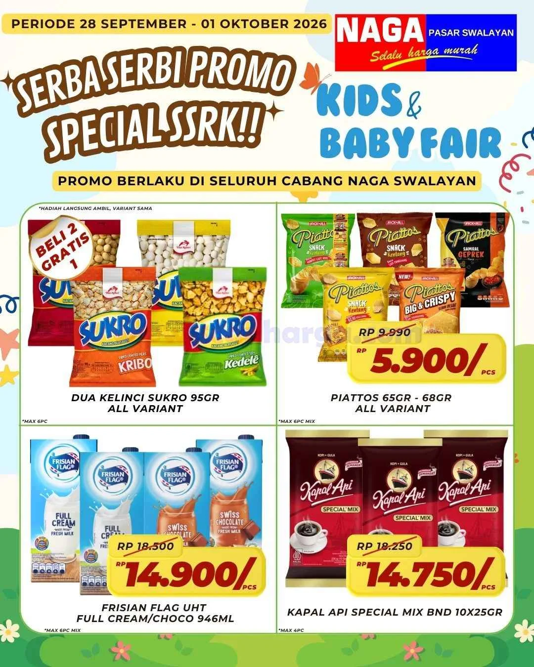 Promo Naga Swalayan: Belanja Hemat Awal Pekan 28 Sept - 1 Okt 2026