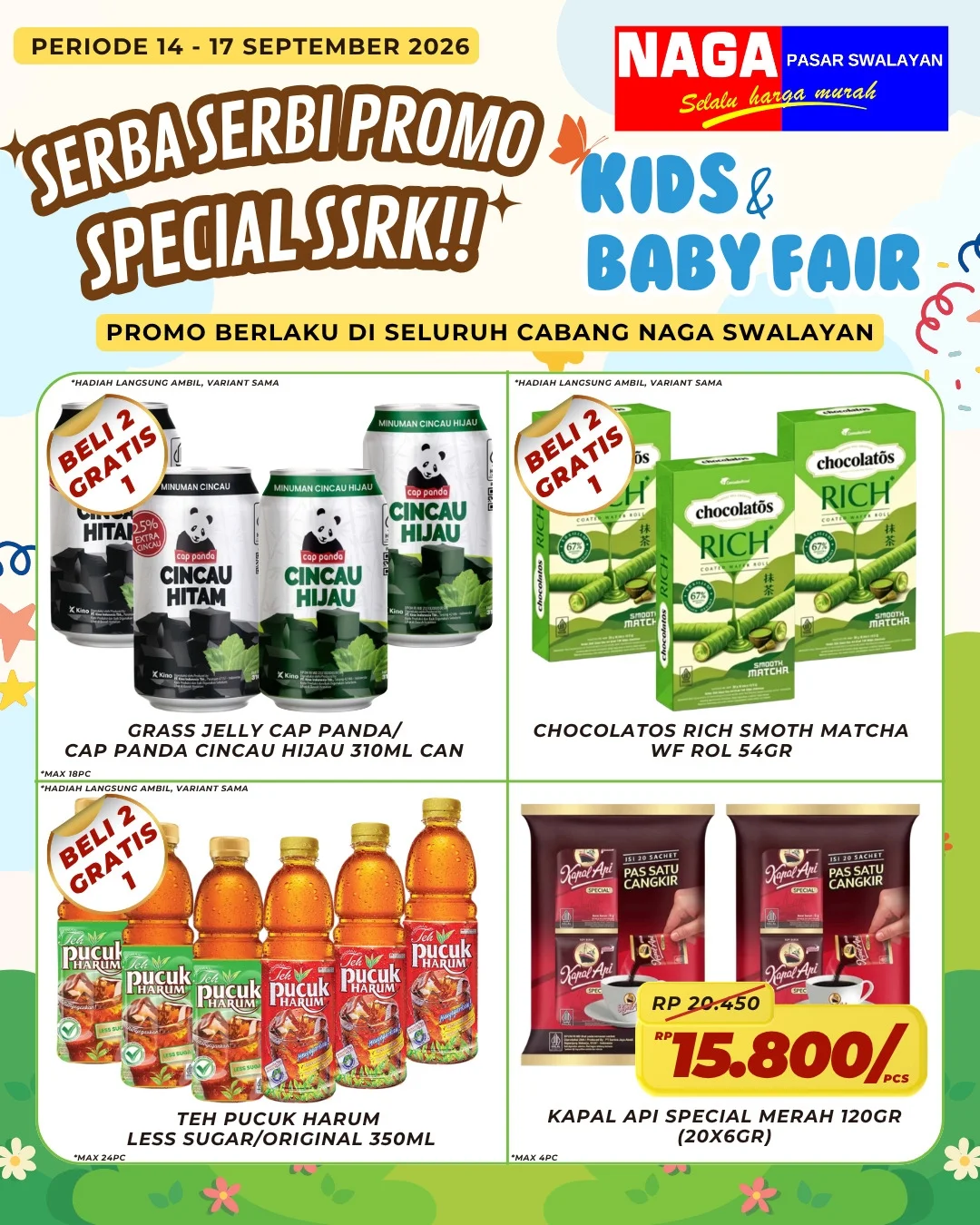 Promo Naga Swalayan Weekday 14-17 Sept 2026 Hemat!